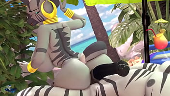 Zecora playing with a big black cock