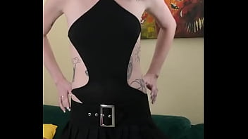 Kit summers part 3 in the little black bodysuit and a gothic miniskirt