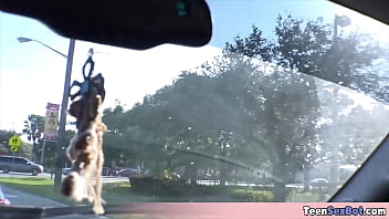 Brunette beauty wanted a quick load in her pussy