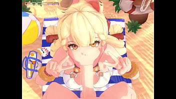 Mamada alice zenless zero 3d termina en su boca 1080p 60fps