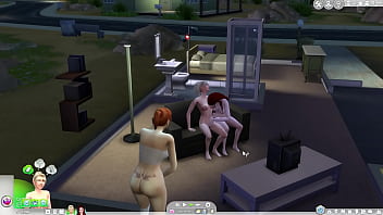 Lesbicas transando e a vizinha espionando the sims 4