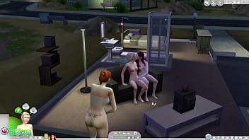 Lesbicas transando e a vizinha espionando the sims 4