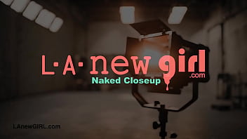 Cute teen model naked close up