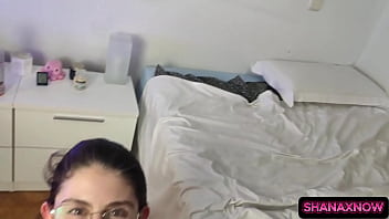 Cumshot extraction swallow climax for my step daddy in live show