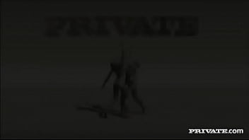 Sharka blue gets a toy in her twat and a dick in her mouth and asshole