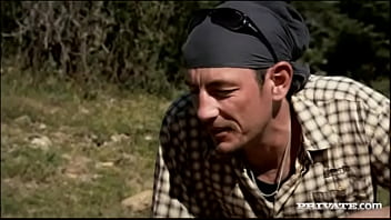 Sharka blue gets a toy in her twat and a dick in her mouth and asshole