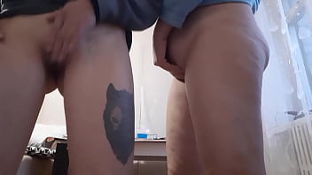 We hotly rub our wet clits until we cum