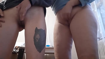 We hotly rub our wet clits until we cum