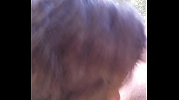 Petite latinas sucks huge cock and swallowed cum by riverfront