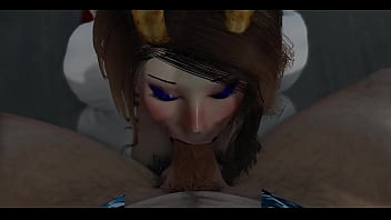 3d vampire sucks some serious sized cock in a scifi apartment