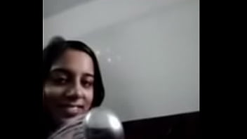 Haritha girl mobile in 1 hand n shower in anothr hand selfie