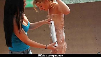 Amateur girl accepts cash for sex from stranger 20