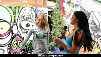 Amateur girl accepts cash for sex from stranger 20