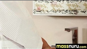 Nuru massage ends with a hot shower fuck 10