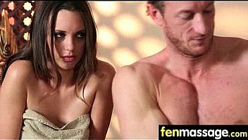 Cute teen babe fantasy fucking on massage table 11