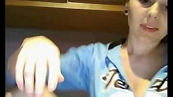 Busty blonde and petite teen masturbating cam