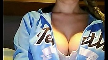 Busty blonde and petite teen masturbating cam