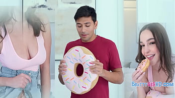 Licking donuts and step bro's nuts