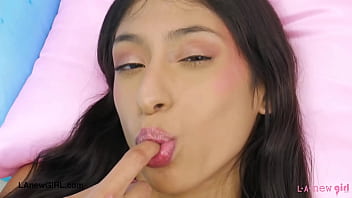 Stunning petite model naked close up