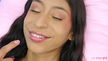 Stunning petite model naked close up