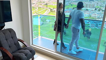 Cheating boyfriend he fucks his stepsister while his girlfriend watches cuckold