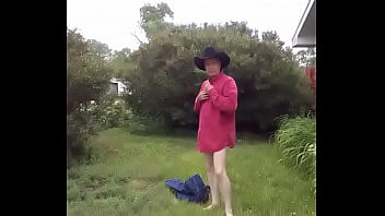 Green grass cock exposed