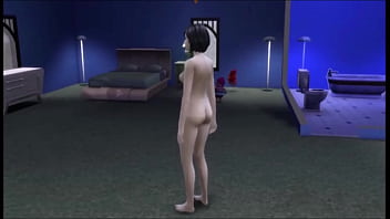 Small breasted brunette enjoys the snow but needs some heat to warm her up