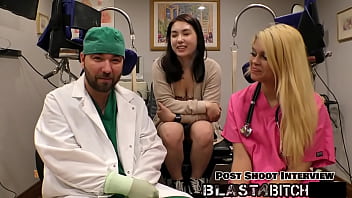 Mina moon sucks dick and gets fucked twice