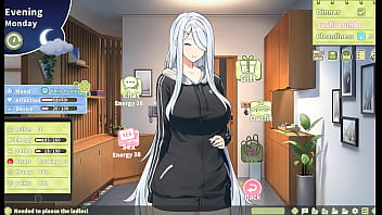 Summer clover harem hentai game ep 25 nylon stockings footjob in the library