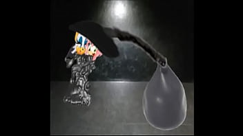 Rare animation 2 latex suit vacuum