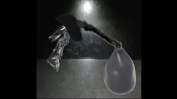 Rare animation 2 latex suit vacuum