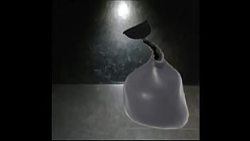 Rare animation 2 latex suit vacuum