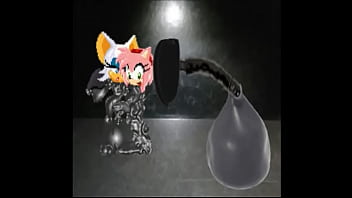 Rare animation 2 latex suit vacuum