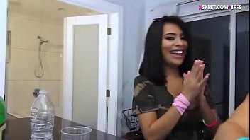 Laundry day that leads to horny pounding