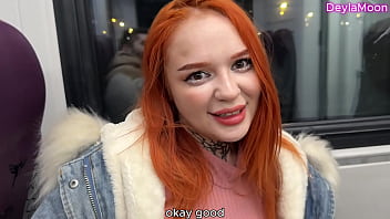 Real sex with a stranger on a train dirty talk