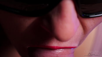 High quality blowjob close up cumshot on cheek xsanyany