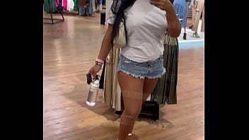 Showing in the clothing store