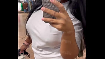 Showing in the clothing store