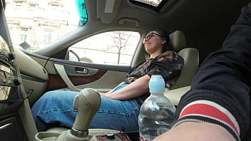 Real desperate jeans wetting and squirt in my car