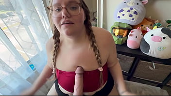 Cheating girlfriend titty fuck blow job and fuck