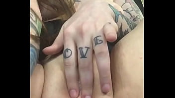 Playing with my little pink pussy lips because i'm horny