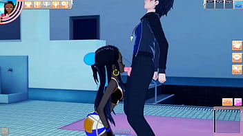 Nessa bangs a dude at the pool