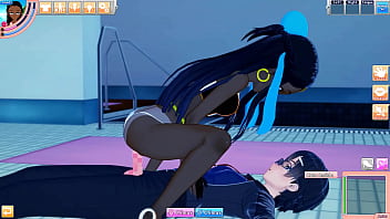 Nessa bangs a dude at the pool