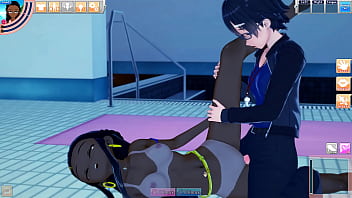 Nessa bangs a dude at the pool