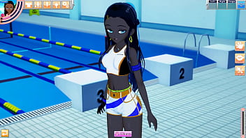 Nessa bangs a dude at the pool