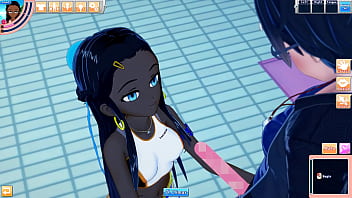 Nessa bangs a dude at the pool