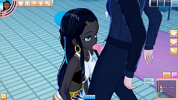 Nessa bangs a dude at the pool