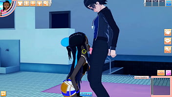 Nessa bangs a dude at the pool