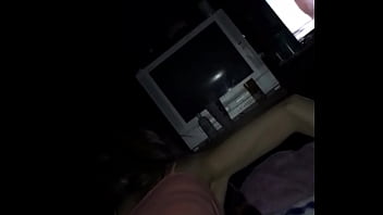 Skinny latina bounces on dick