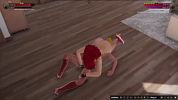 Ruby vs kara {nf3d video game fighting rough sex}